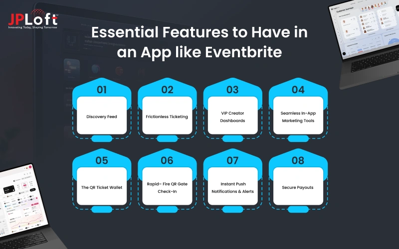 Essential Features to Have in an App like Eventbrite